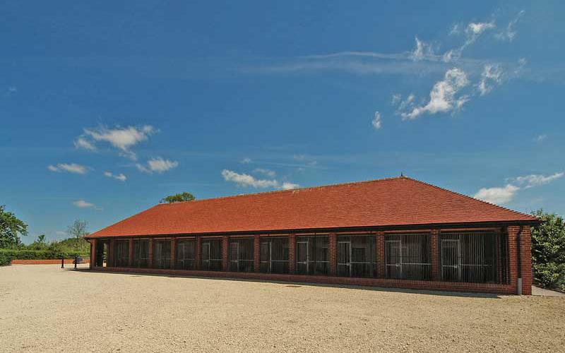 Kennel building western aspect